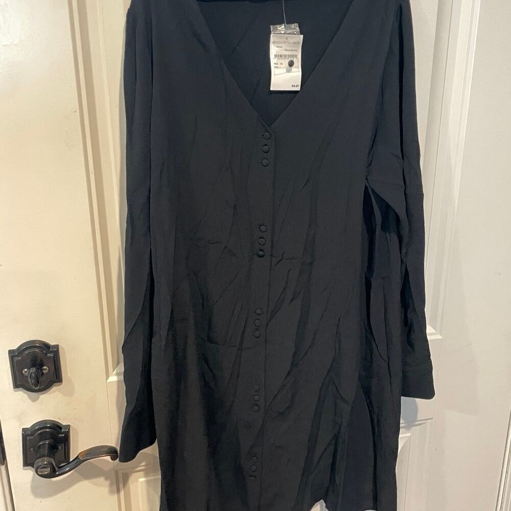 Madewell NWT large  Long Sleeve front button dress
